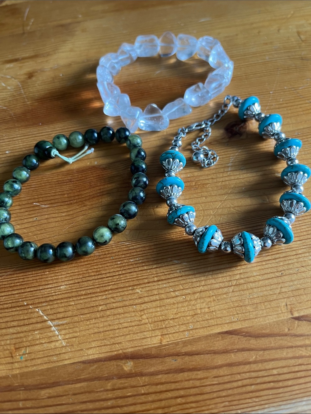 Lot of three bracelets